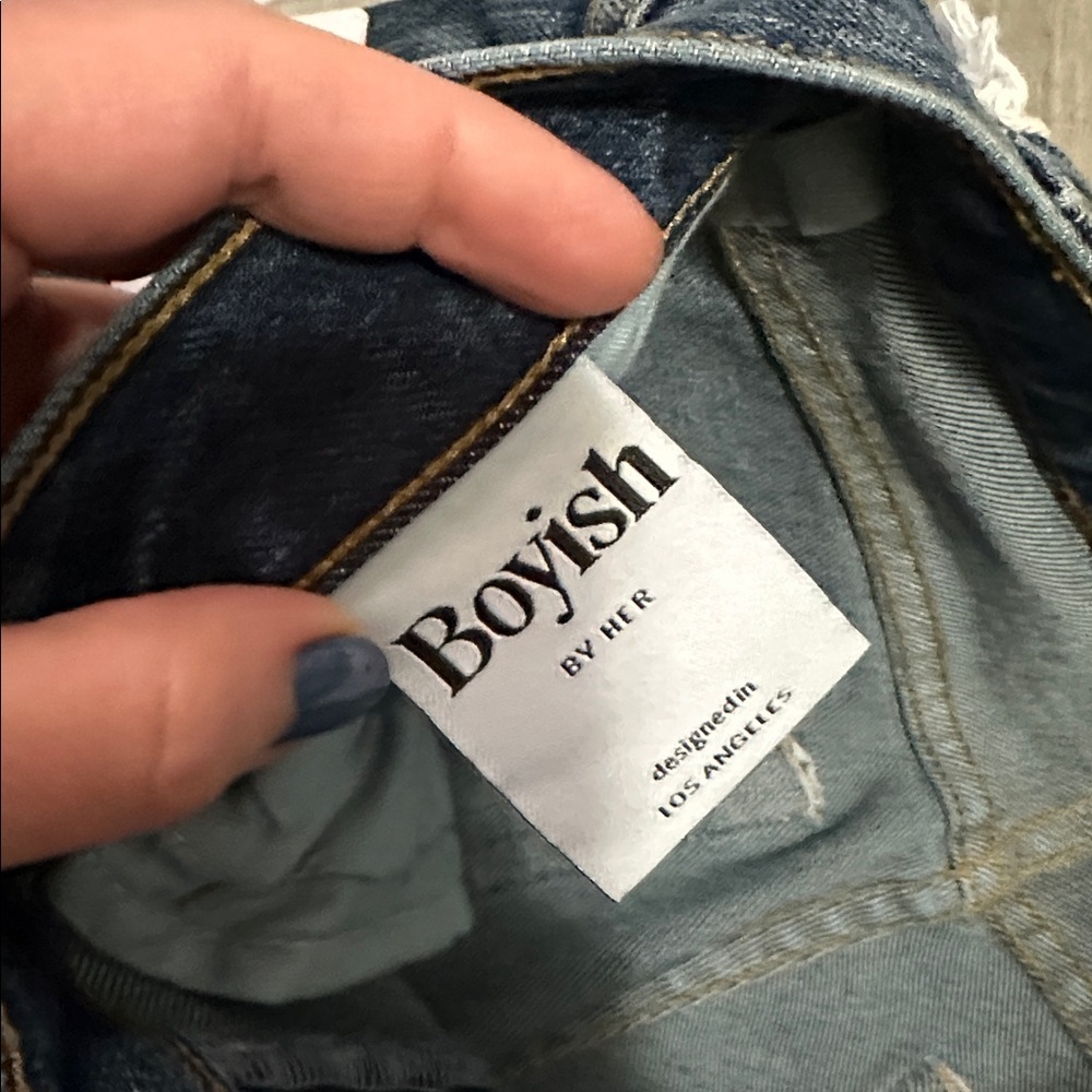 NWT Anthropologie Boyish Blake Mid Rise Cropped Skinny Jeans size 26 - Picture 5 of 14